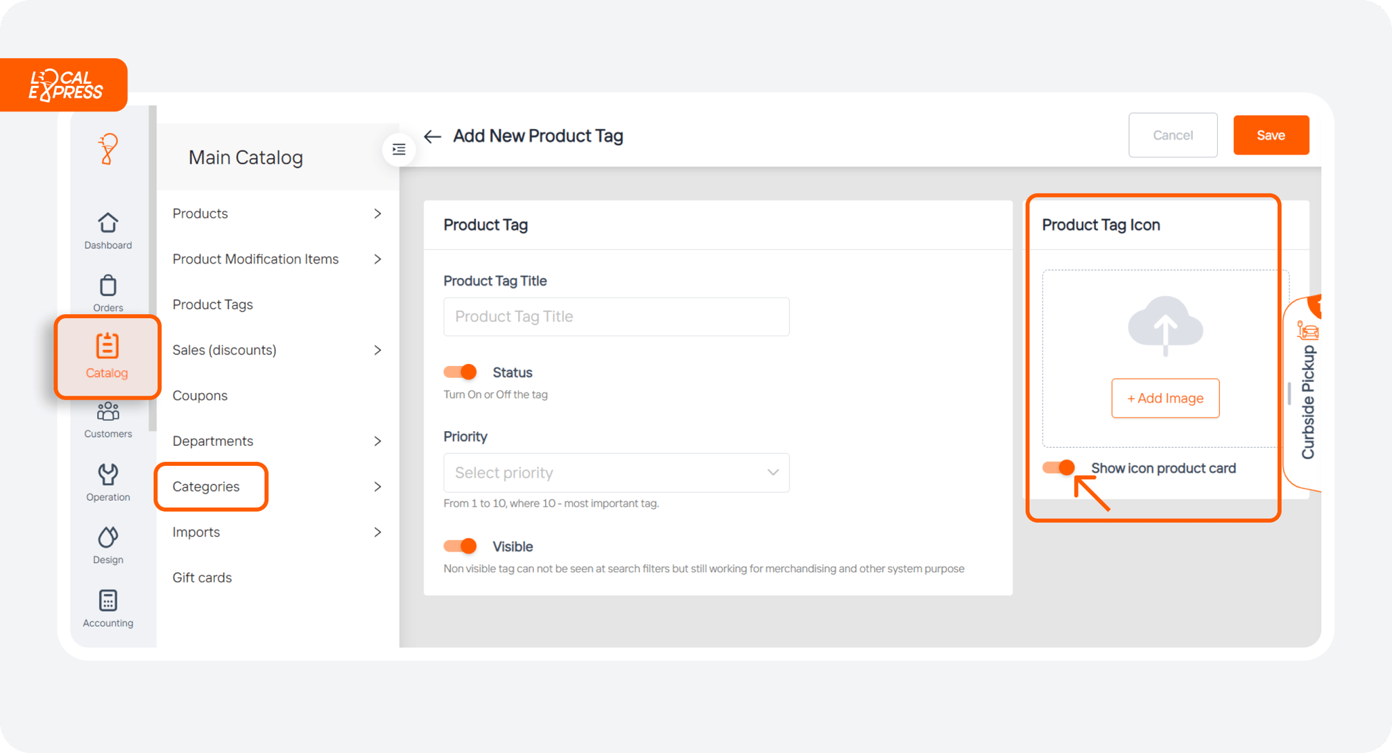 Product Tag Data Create a New Product Tag