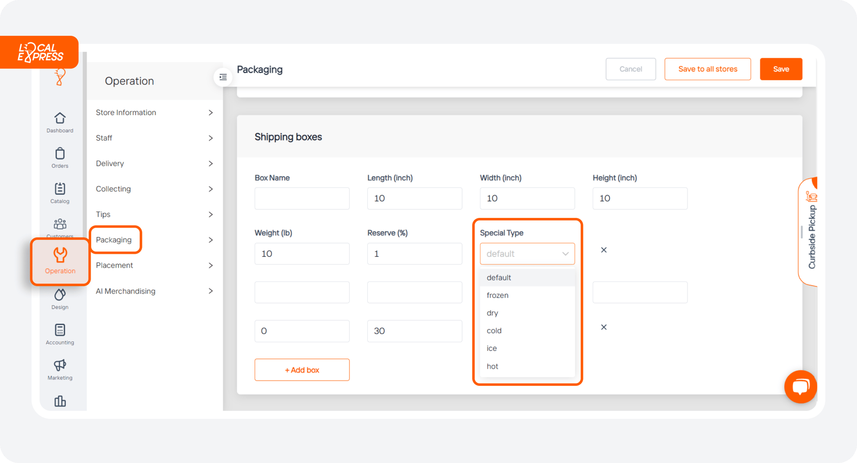 Create a Shipping Setup