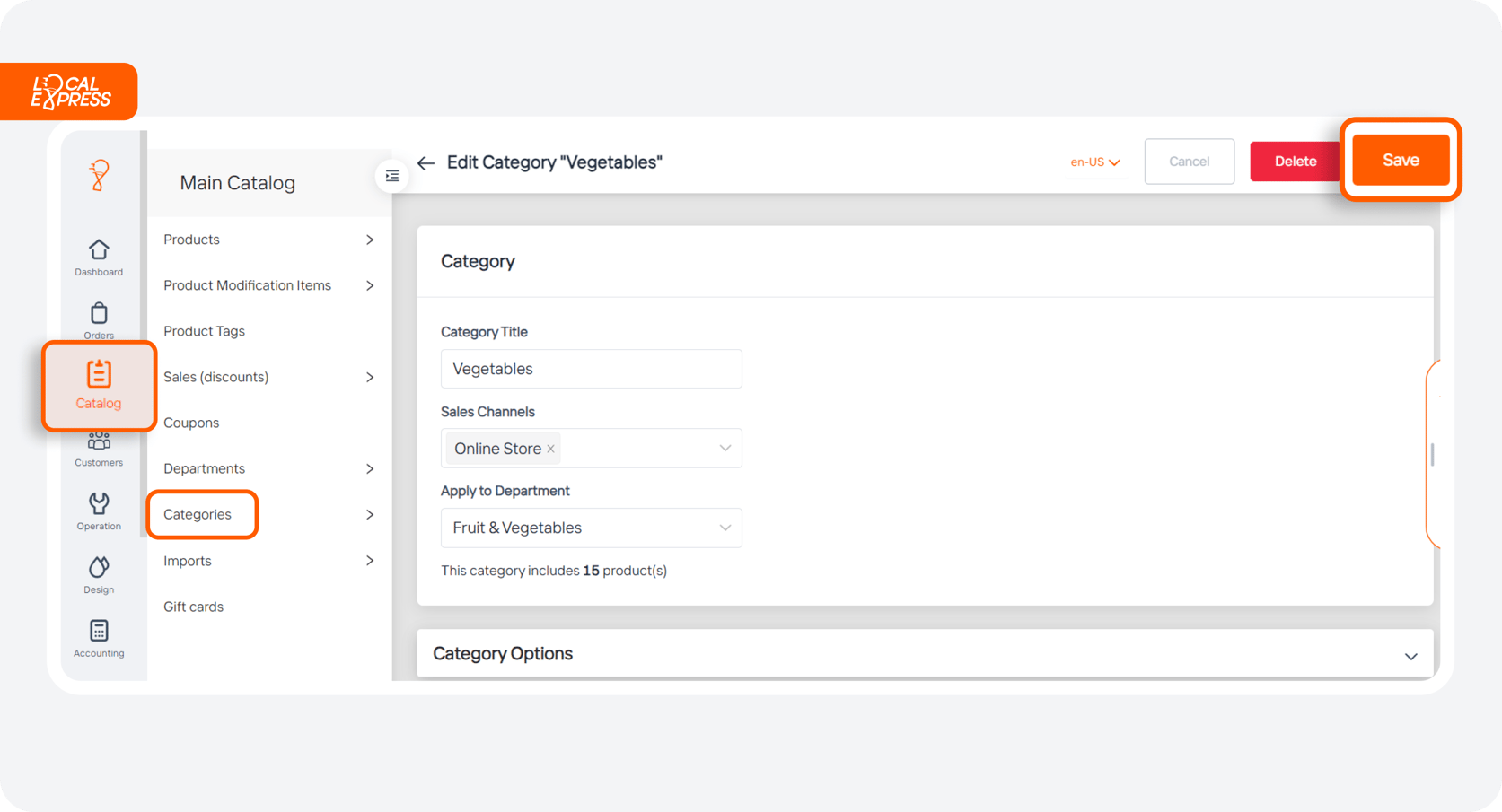 Create a Category